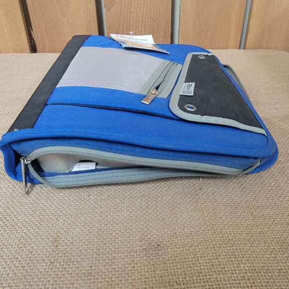 PRO Platinum Zipper Binder Interior Expanding File 1.5 Inch Blue Black - Picture 2 of 5